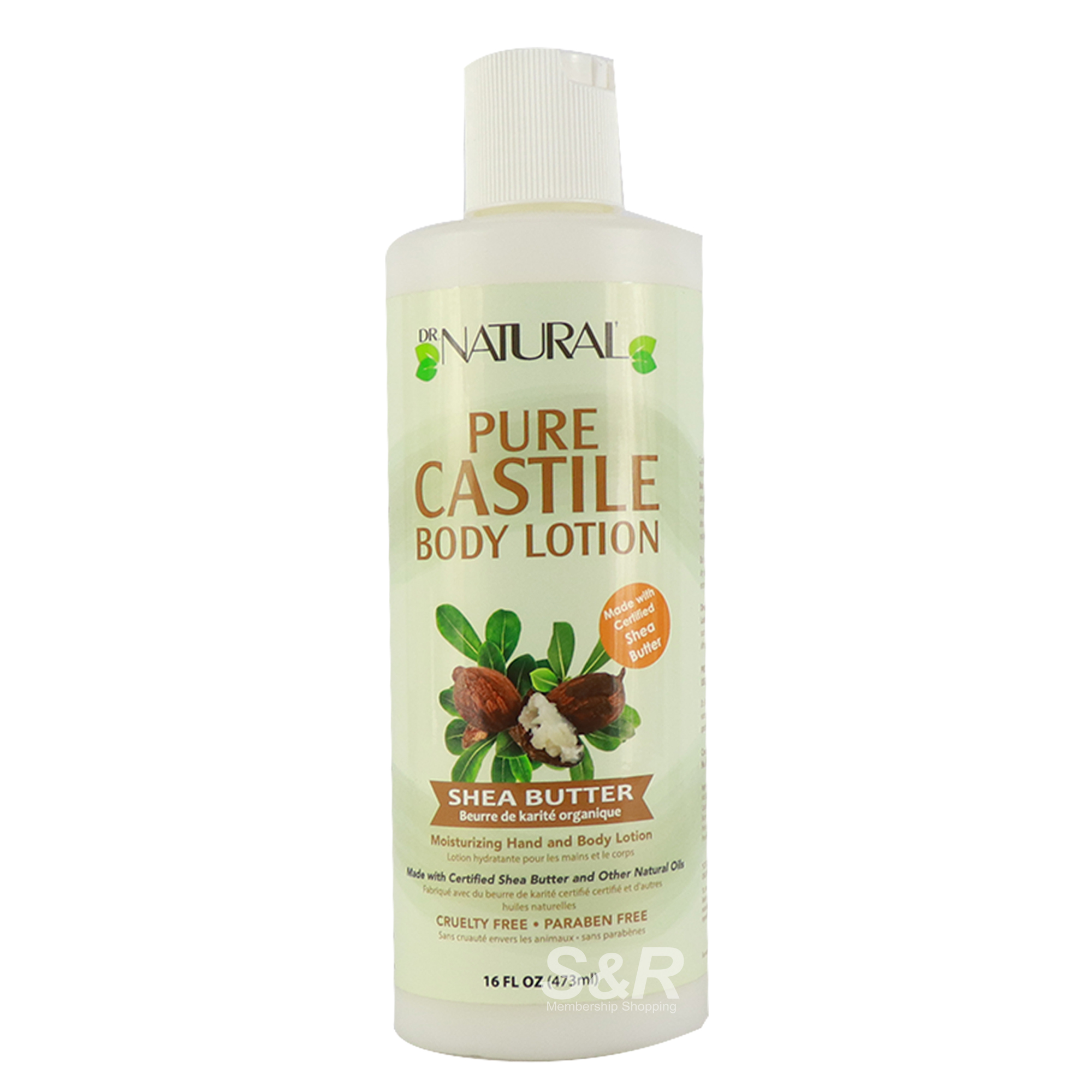 Dr. Natural Pure Castile Body Lotion Shea Butter 473mL